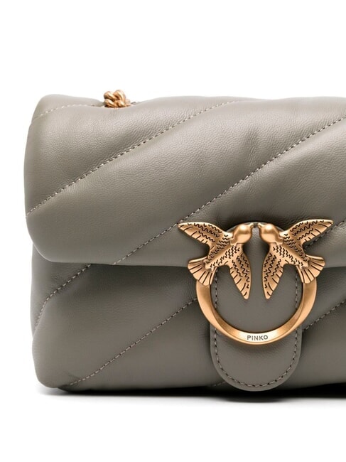 MINI LOVE BAG Geanta Nappa vertiver verde-aur antic - Genți femei