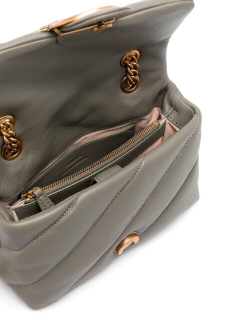 MINI LOVE BAG Geanta Nappa vertiver verde-aur antic - Genți femei