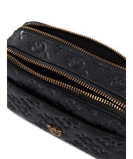 PINKO EMBOSSED LOGO Geanta de umar pentru camera aur negru-vechi - Genți femei - 5