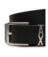 ARMANI EXCHANGE A|X METALLIC LOGO Curea din piele, se poate scurta - Curele