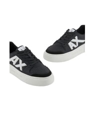 ARMANI EXCHANGE AX LOGO Adidași cu platformă negru+aur pal - Pantofi femei - 4