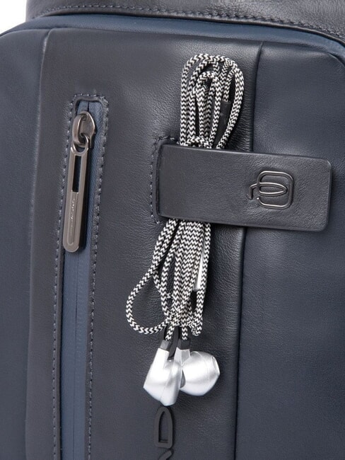 URBAN Geantă din piele pentru un singur umăr albastru - Rucsacuri pentru laptop