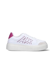 ARMANI EXCHANGE AX LOGO Adidași cu platformă op.alb+roz - Pantofi femei - 2