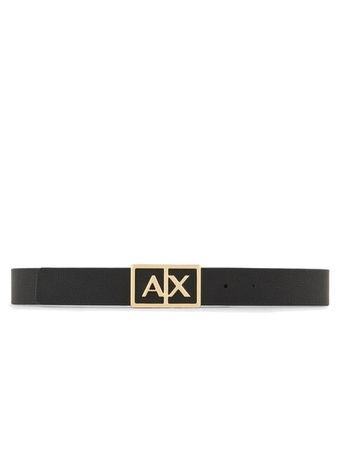 A|X BUCKLE Curea cu maxi logo negru / negru - Curele