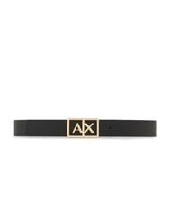 ARMANI EXCHANGE A|X BUCKLE Curea cu maxi logo negru / negru - Curele - 3