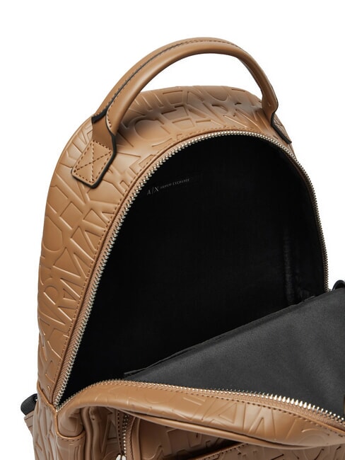 LOGO ALL OVER Rucsac cu buzunar pisco întunecat - Genți femei