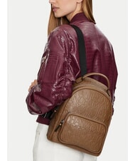 ARMANI EXCHANGE LOGO ALL OVER Rucsac cu buzunar pisco întunecat - Genți femei - 6