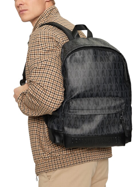 A|X LOGO ALL OVER Rucsac pentru laptop de 15,6". asfalt/negru - Rucsacuri pentru laptop