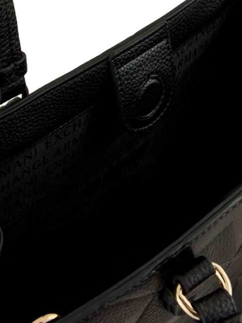 A|X MONOGRAM Geantă shopper de umăr negru / negru - Genți femei