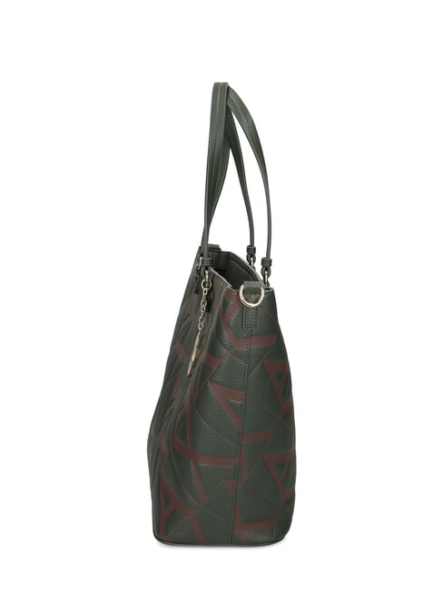 LOGO EMBOSSED Geantă shopper de umăr absint/lichior &icirc;nchis la culoare - Genți femei