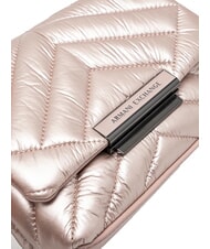 ARMANI EXCHANGE A|X PUFFY Mini geanta matlasata aur trandafir - Genți femei - 3