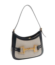 TOSCA BLU POSITANO Geantă de umăr cu inserții jacquard negru - Genți femei - 2