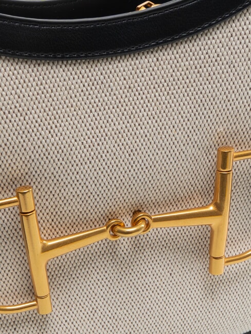 POSITANO Geantă de umăr cu inserții jacquard negru - Genți femei