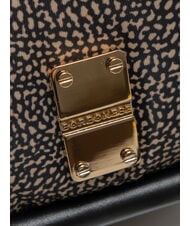 BORBONESE CAHIER HOBO SMALL Geanta de umar cu bareta de umar OP / NATURAL / NEGRU - Genți femei - 4