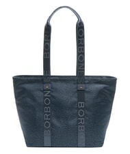 BORBONESE SHOPPER MEDIUM ECO LINE Punga de cumparaturi denim - Genți femei - 4