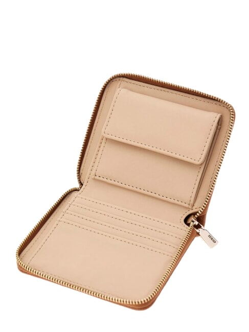 NASTRA Portofel mic cu fermoar geanta albury caramel - Portofele femei