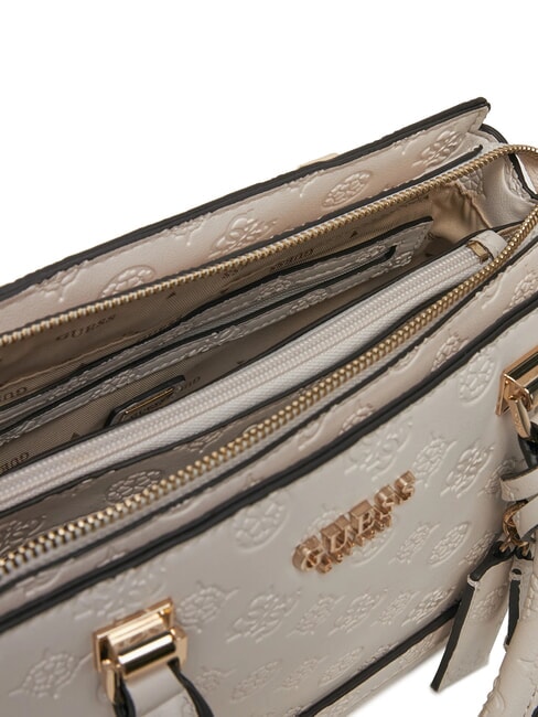 ZARELA  Geanta de mana, cu bareta de umar logo alb - Genți femei