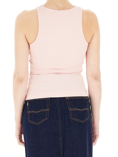 NEW SL ROUND GUENDALINA Top cu logo cu strasuri 4G perla roz - tricou