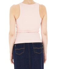 GUESS NEW SL ROUND GUENDALINA Top cu logo cu strasuri 4G perla roz - tricou - 2