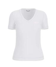 GUESS VN SS LIGHT BASIC Tricou moale cu decolteu în V alb purpuriu - tricou - 4