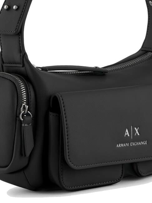 RACHEL Geanta de umar cu buzunare negru - Genți femei