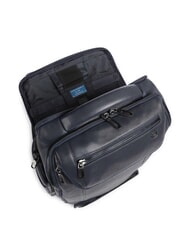 PIQUADRO CRONUS Rucsac din piele, suport laptop 14". albastru - Rucsacuri pentru laptop - 4