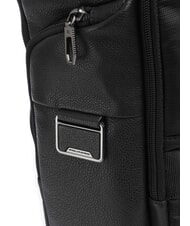 PIQUADRO CRONUS Rucsac din piele, suport laptop 14". negru - Rucsacuri pentru laptop - 3
