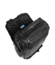 PIQUADRO CRONUS Rucsac din piele, suport laptop 14". negru - Rucsacuri pentru laptop - 5