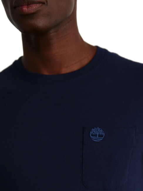 DUNSTAN RIVER Tricou din bumbac cu buzunar safir &icirc;nchis/denim &icirc;nchis - tricou