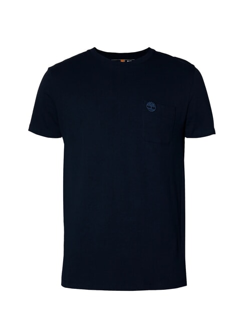 DUNSTAN RIVER Tricou din bumbac cu buzunar safir &icirc;nchis/denim &icirc;nchis - tricou