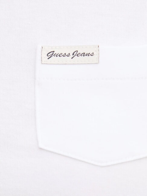 SS SLIM POCKET  Tricou cu maneca scurta alb purpuriu - tricou