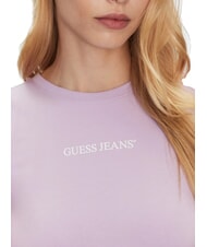 GUESS JEANS SLIM LOGO Tricou stretch slim fit floare de liliac - tricou - 3