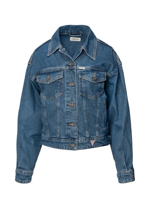 OVERSIZE TRUCKER JACKET  Jacheta denim gj spalare medie - Jachete pentru femei