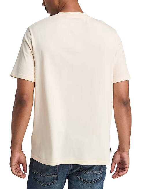 EMBROIDERY TONAL Tricou din bumbac fum alb - tricou