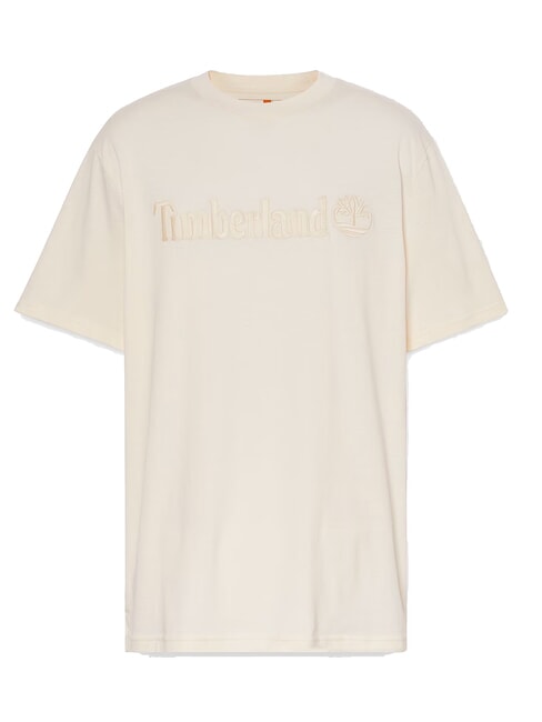 EMBROIDERY TONAL Tricou din bumbac fum alb - tricou