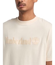 TIMBERLAND EMBROIDERY TONAL Tricou din bumbac fum alb - tricou - 3