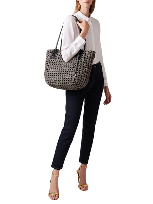 LA NIDO SHOPPER LARGE Geanta de umar OP / NATURAL / NEGRU - Genți femei