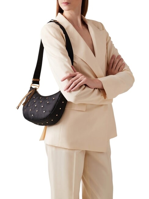 COLETTE Mini geanta de umar negru / natural op - Genți femei