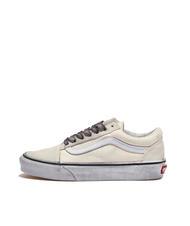 VANS UA OLD SKOOL  Tenisi din piele subliniat alb/alb - Pantofi unisex - 2
