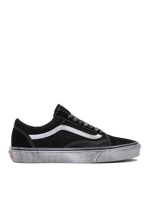 UA OLD SKOOL  Tenisi din piele subliniat alb/negru - Pantofi unisex