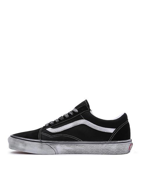UA OLD SKOOL  Tenisi din piele subliniat alb/negru - Pantofi unisex