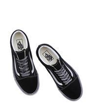 VANS UA OLD SKOOL  Tenisi din piele subliniat alb/negru - Pantofi unisex - 4