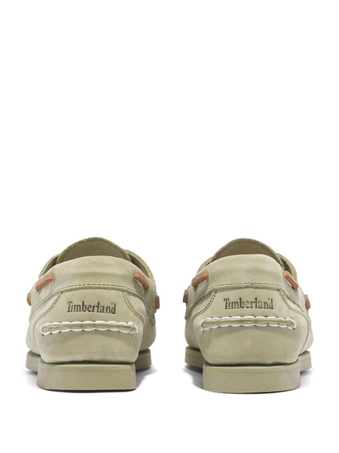 CLASSIC BOAT Pantofi de barca din piele intoarsa verde deschis - Pantofi femei