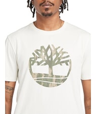 TIMBERLAND KENNEBEC RIVER TREE LOGO Tricou din bumbac alb vintage - tricou - 3
