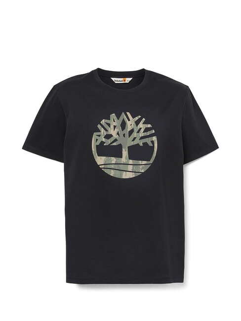 KENNEBEC RIVER TREE LOGO Tricou din bumbac BLACK - tricou