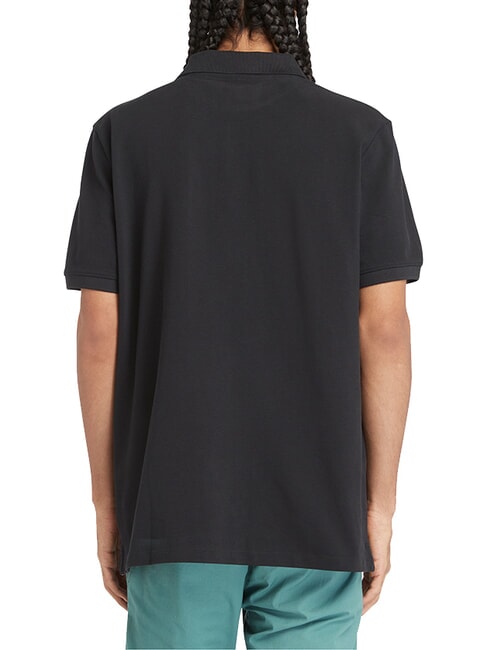 MILLERS RIVER Polo piqué BLACK - maiou Polo