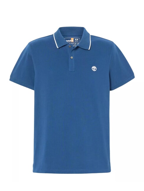 JACQUARD YD  Tricou polo cu maneca scurta denim închis la culoare - maiou Polo