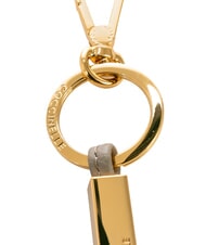 COCCINELLE ESSENTIAL Breloc din piele și metal taupe cald - Portchei - 2