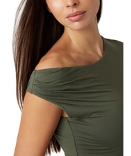 GUESS SS DOLMAN OFF MIRAYA  Tricou cu un singur umăr planta verde - tricou - 3