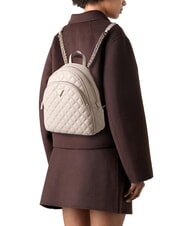 GUESS GIULLY Rucsac matlasat cu 2 compartimente bej deschis - Genți femei - 4